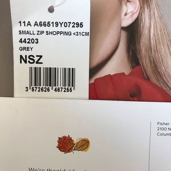 CHANEL Grey Small Zip Shopping Bag 31 CM NWT - Picture 6 of 12